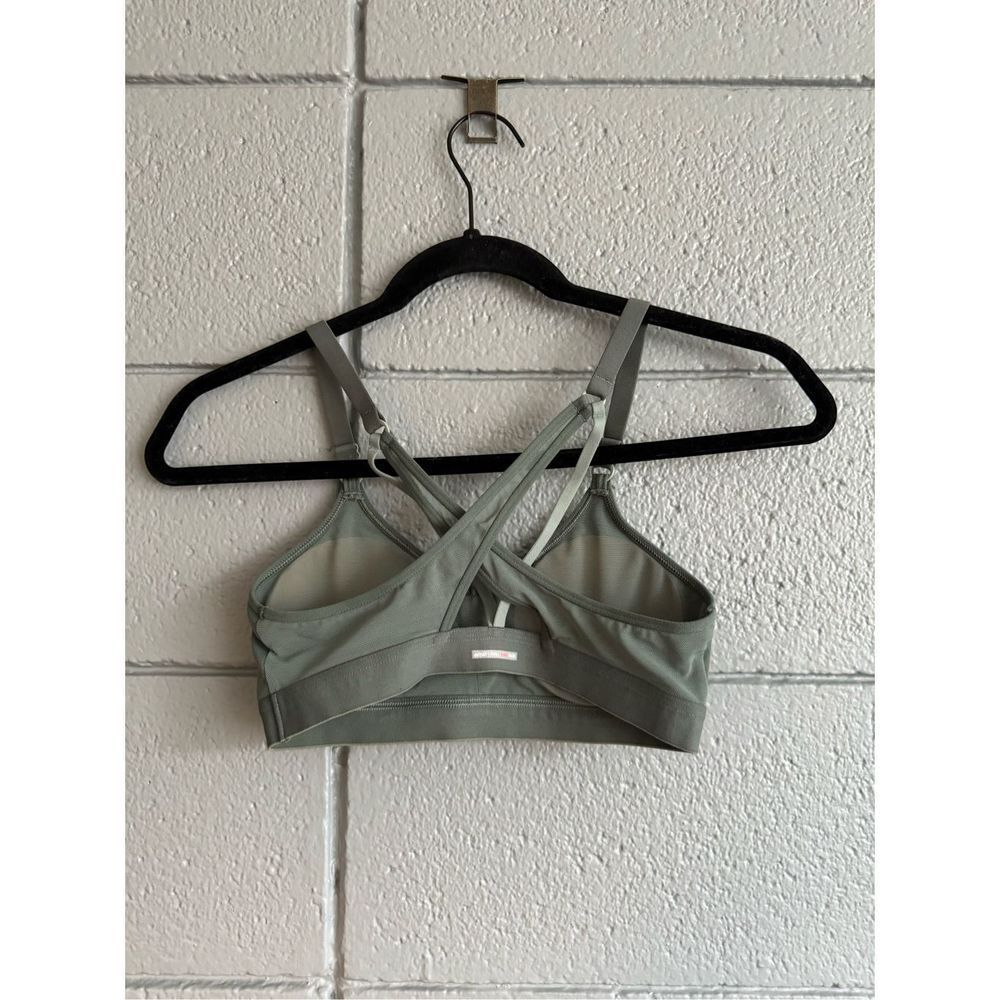 Women’s Aerie Cross Double Strap Sports Bra in Sage Green size S - Picture 2 of 3